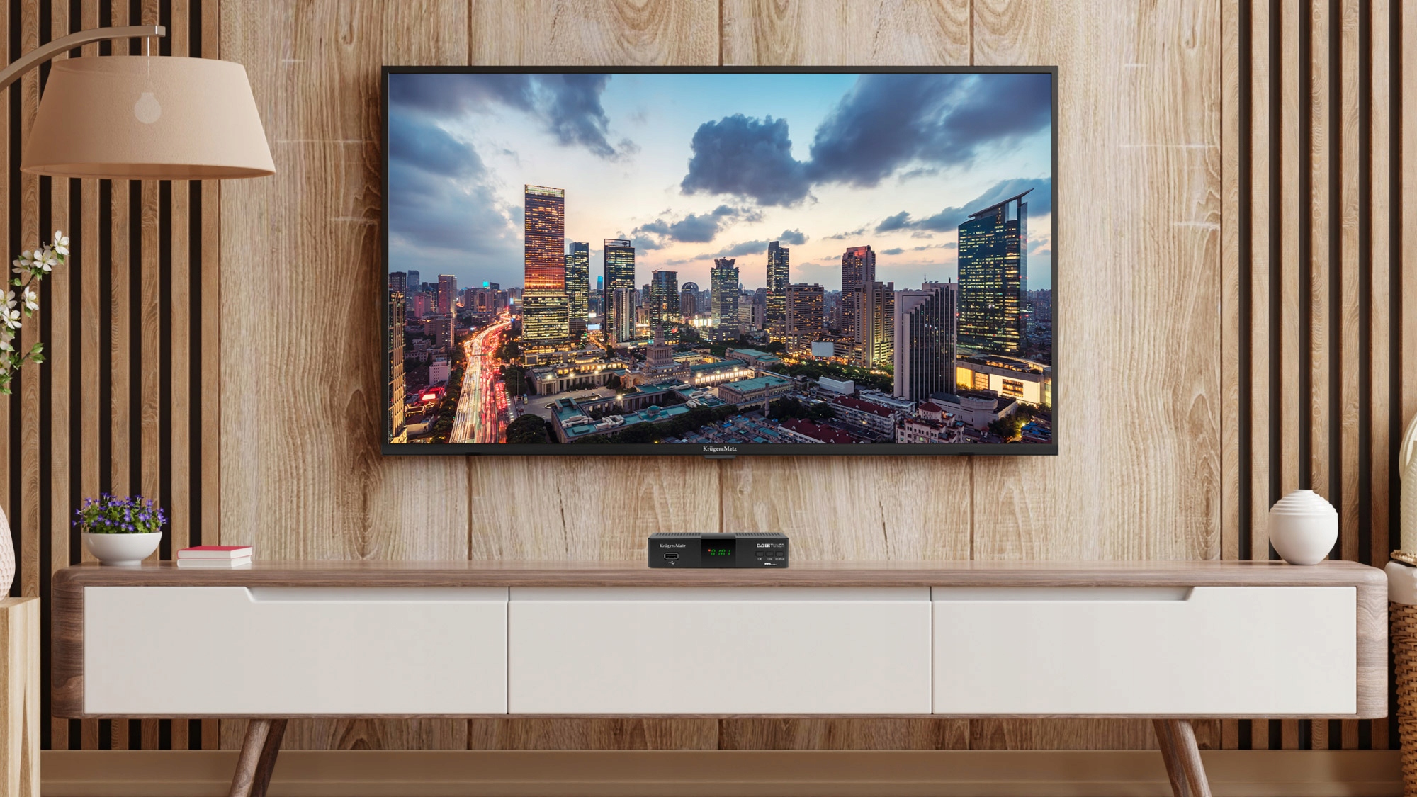 Tuner DVB-T2 H.265 HEVC Kruger&Matz HDMI SCART PVR EPG USB dekoder Stan opakowania oryginalne