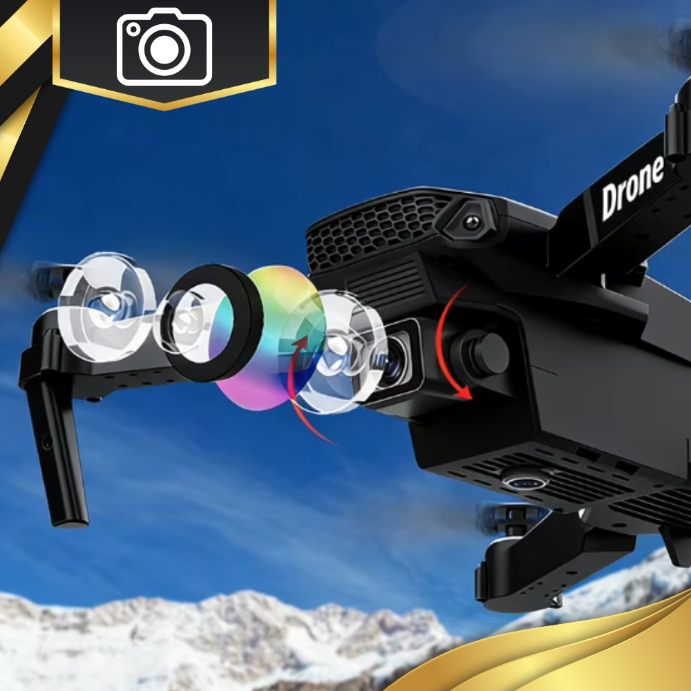 Dron Wifi Hd Kamera E88 Pro Skládací Dálkové Ovládání Pouzdro Kompletní Sada Příslušenství