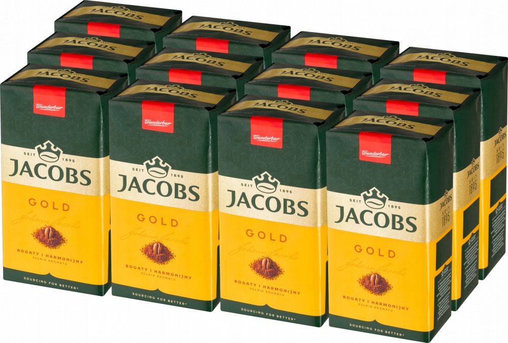Kawa mielona Jacobs Gold 500g x12