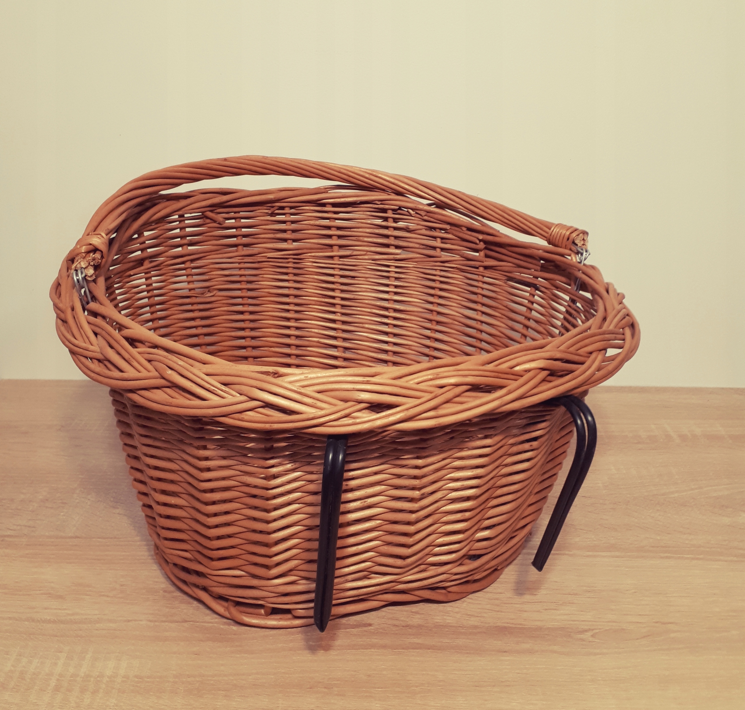 KOSZYK NA ROWER - WIKLINOWY - KOLOR: NATURALNY Kod producenta KOSZ-ROWER-NATUR