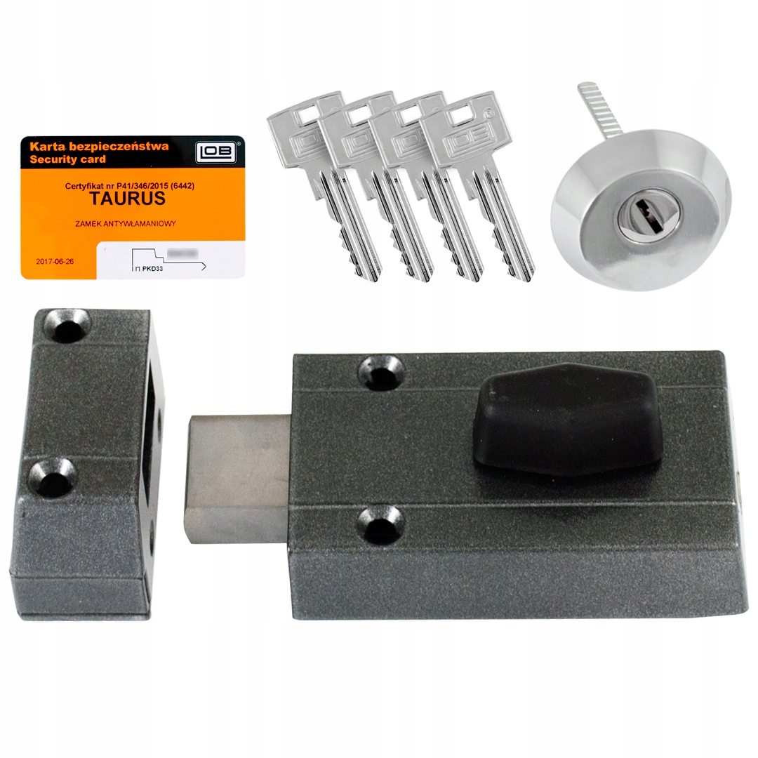 Zámok dverí grafitový atest trieda 5 C Lob Taurus