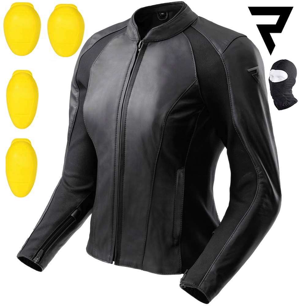 Motocyklová Bunda Rebelhorn Siena Lady Dámska Kožená Čierna Darček