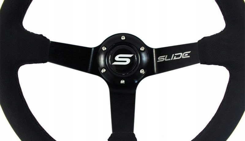 KIEROWNICA SPORTOWA SLIDE 350MM OFFSET 90MM SKORA Producent code PP KR 038