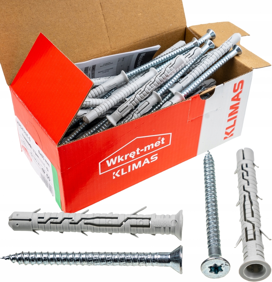 

Kołek ramowy rozporowy 10x80 Stożek Tx torx 50szt