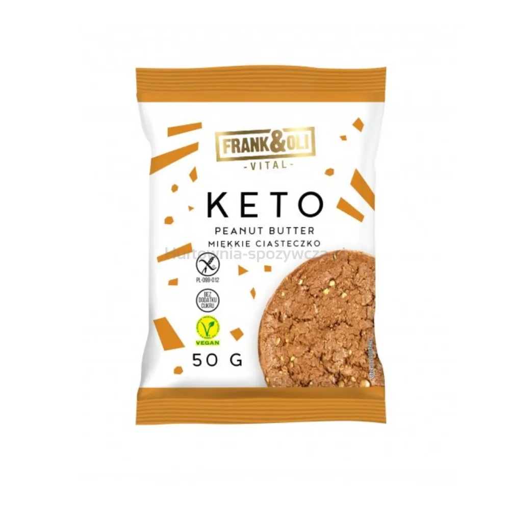 Frank & Oli Keto měkké sušenky peanut butter 50 g