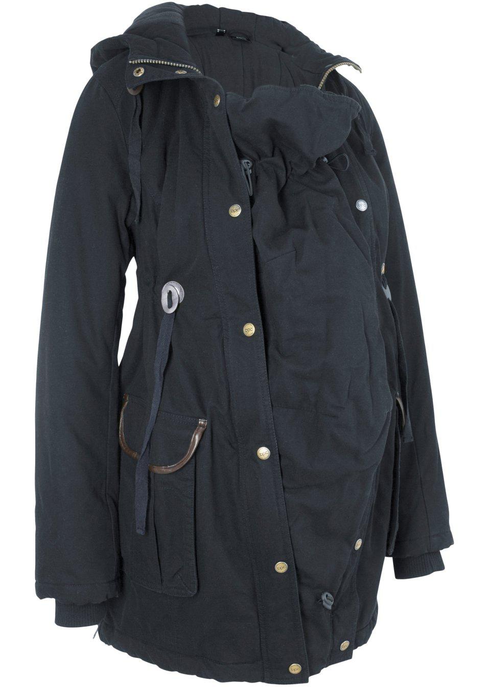 Bonprix 40 CIĄŻOWA KURTKA PARKA WSTAWKA