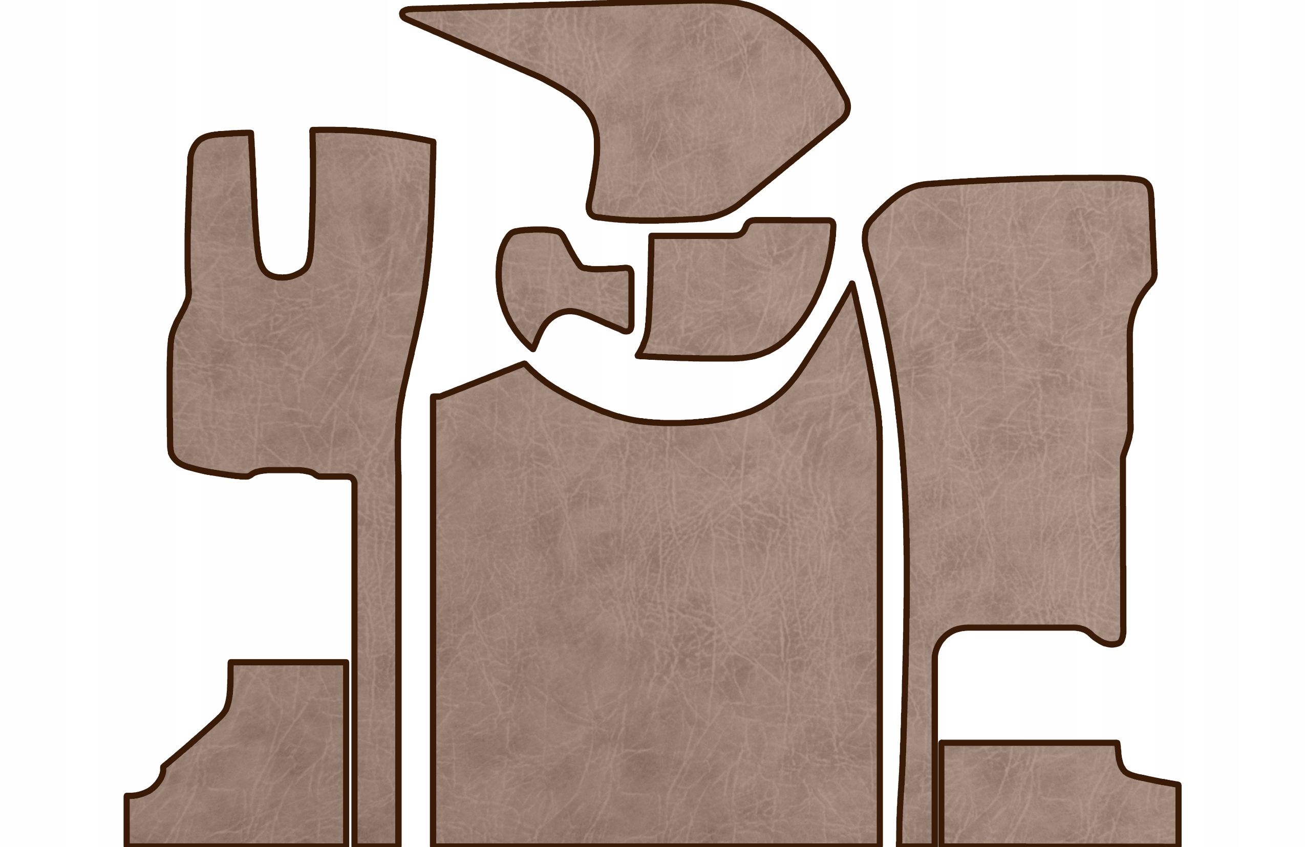 Koberce na podlahu Prestige-line Daf Xg od roku 2022, zvlněná ekokůže