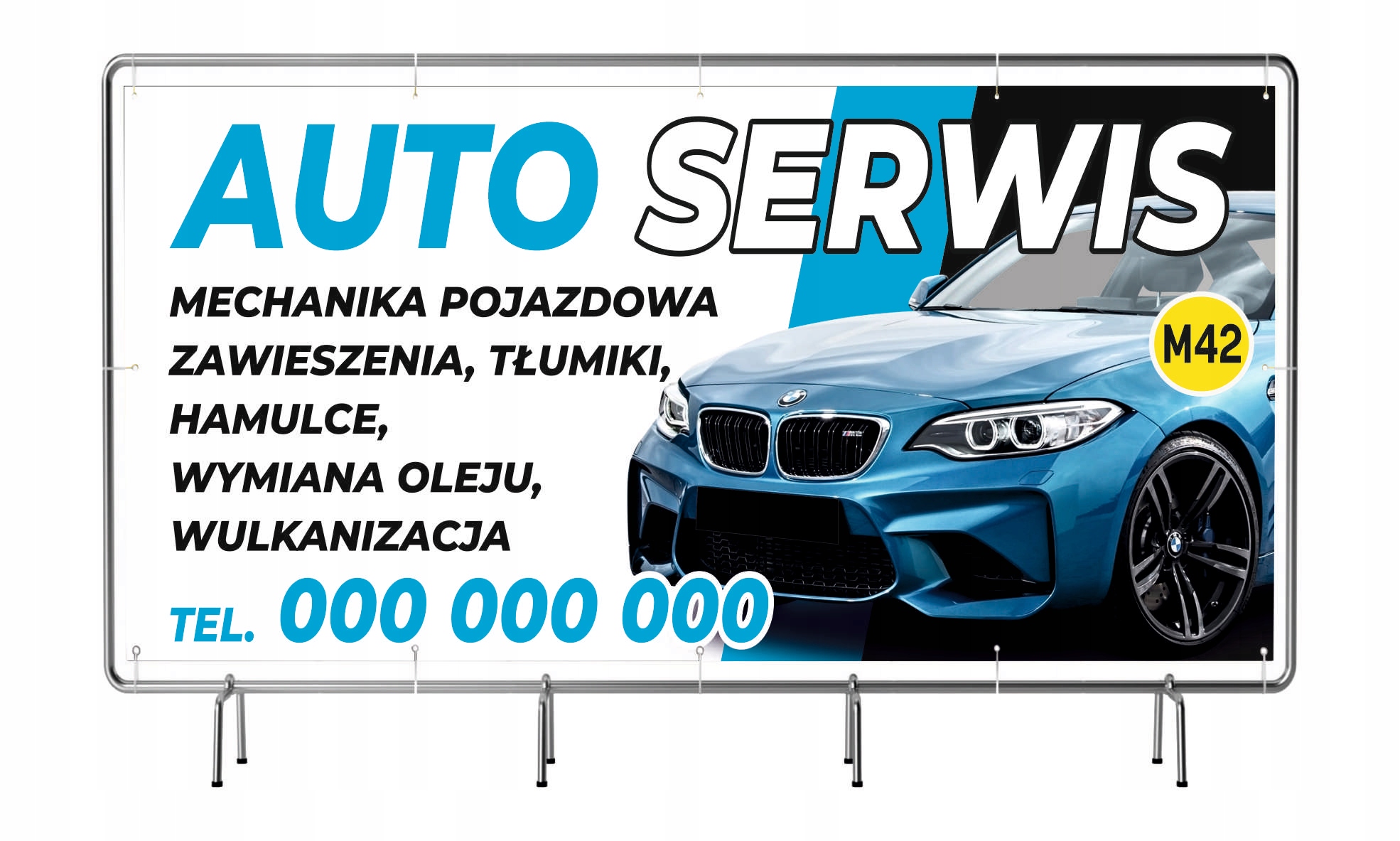 Baner reklamowy 200cmx100cm Auto Serwis