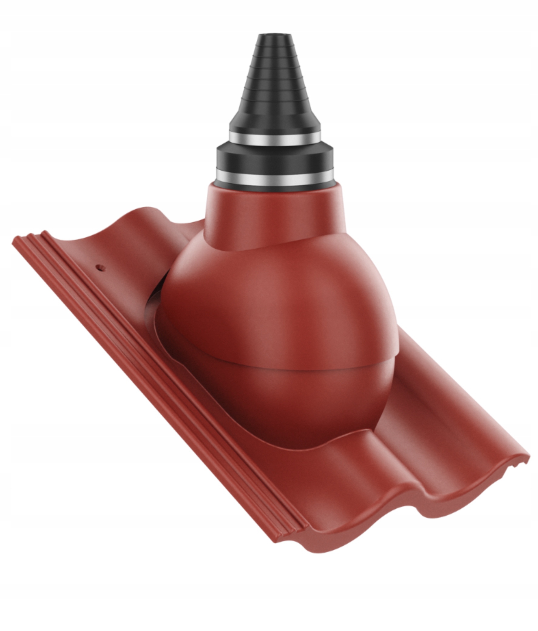 Anténní průchod těsným střešním průchodem Palema Červený/terakota