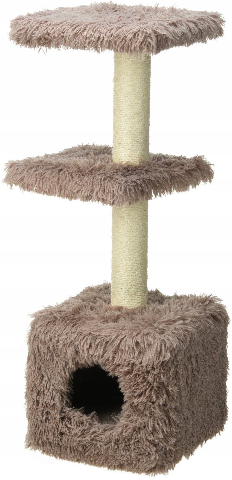 Víceúrovňové škrabadlo pro kočky – Stromek 89 cm s budkou a terasami
