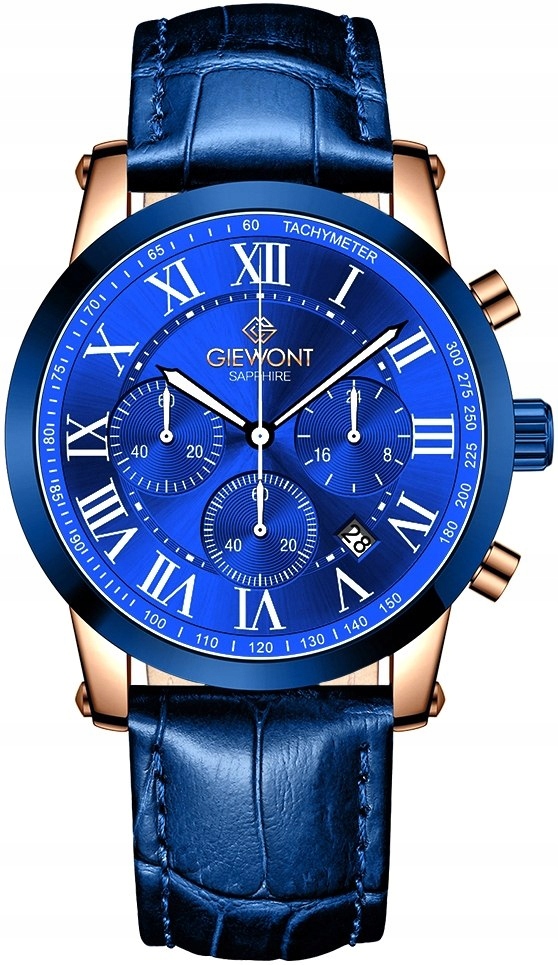 Pánské Hodinky Giewont Chronograph Sapphire měděné modré GW6260-A5