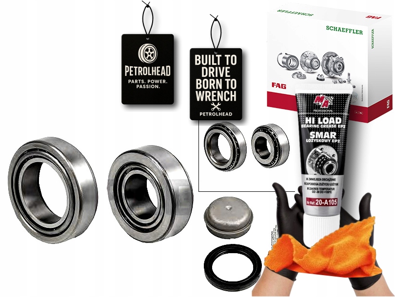 Ložisko Kola Mercedes Přední W221 S320CDI-600 05- F #Petrolhead Pro+ Kit7