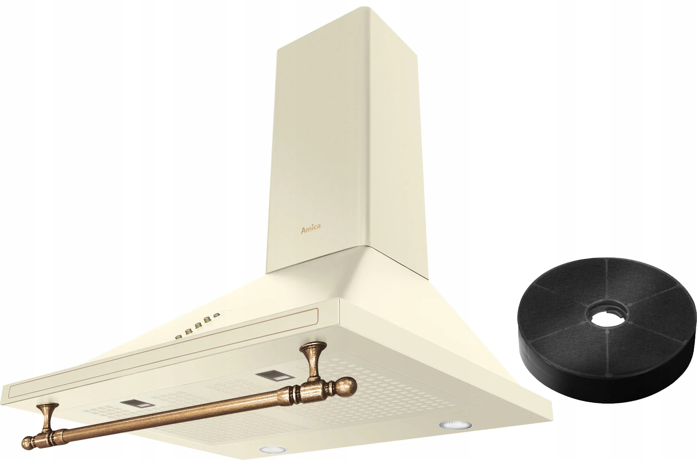 Okap kuchenny Amica OKC6212RM 60CM 635 m³/h Led Filtr węglowy