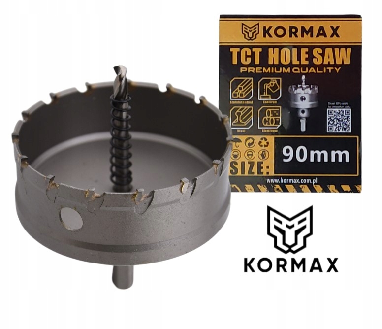 Otwornica 90mm wiertło koronowe węglik spiekany Tct 90x25 Otwornica Widiowa