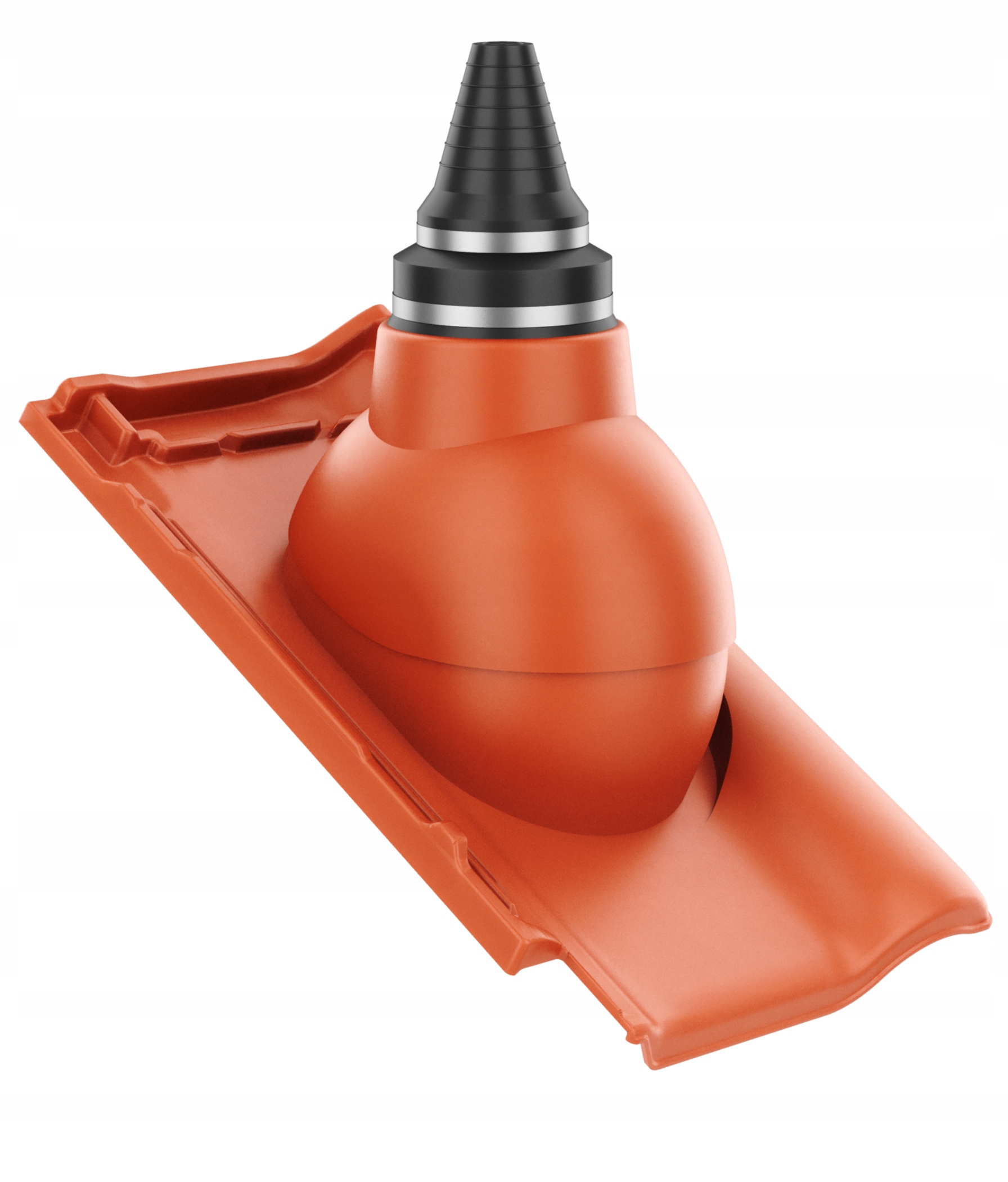 Anténní průchod těsným střešním průchodem Roben Piemont Miedziana