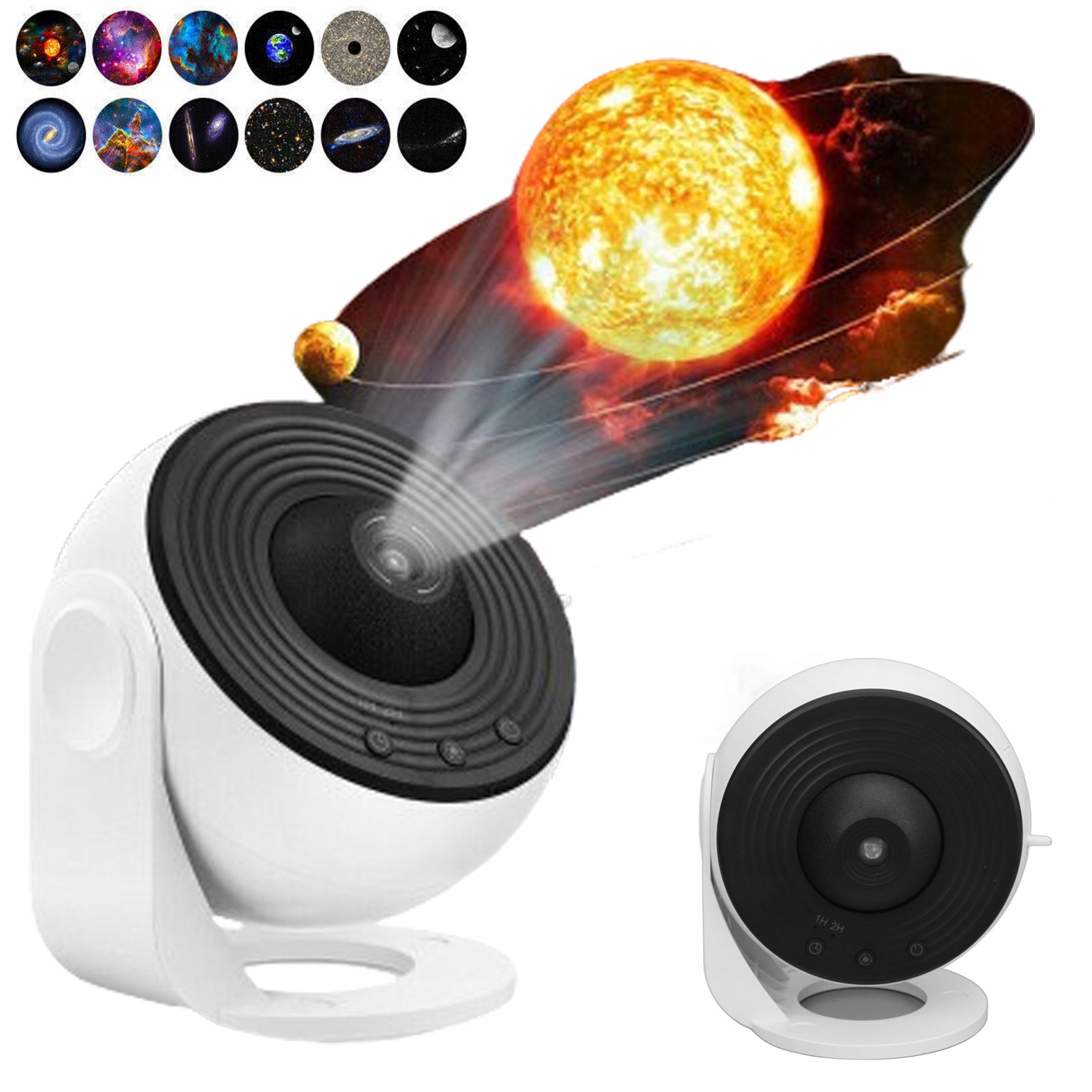 3D Projektor Led Galaxy Gwiaździsta Lampka Nocna Starry Sky Zoom Prezenty