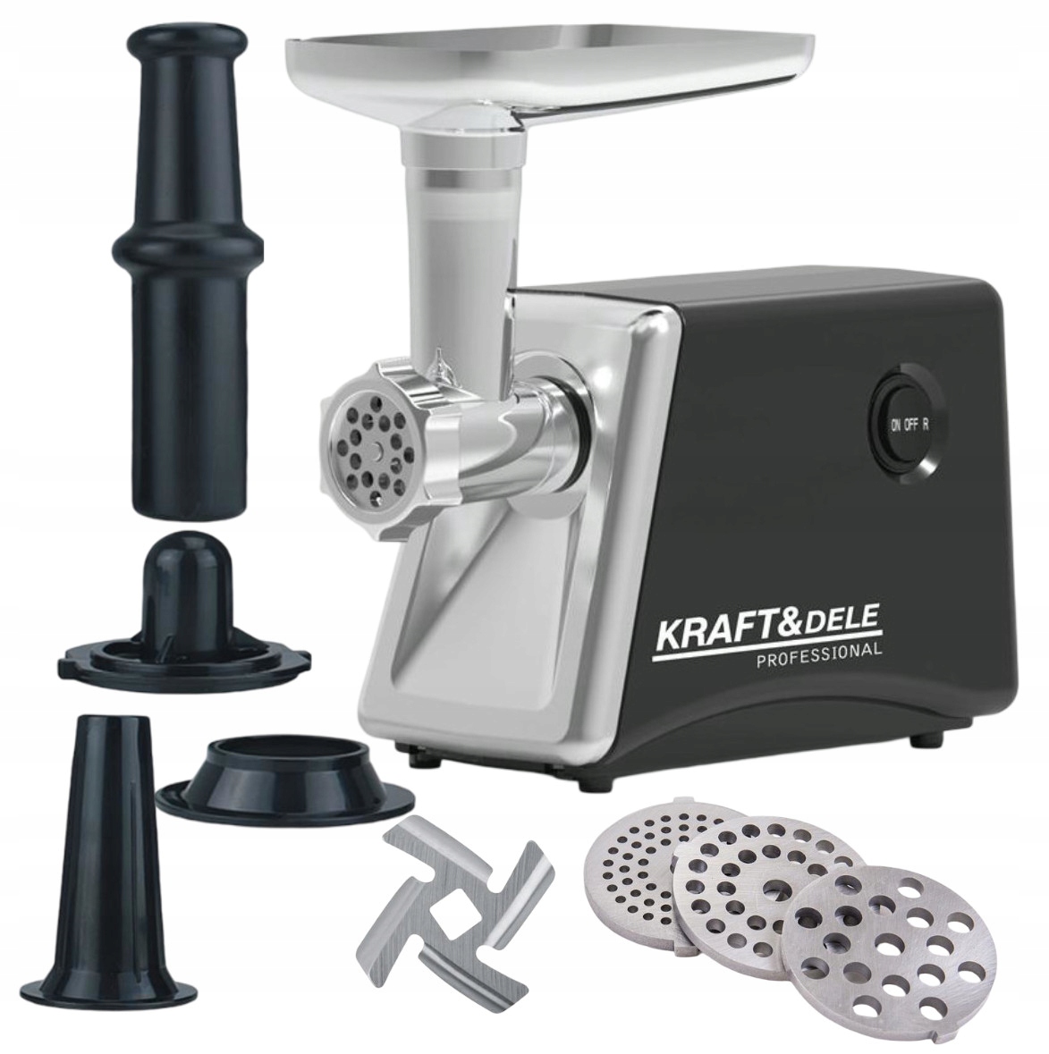 Elektrický Mlýnek Na Maso, Plnění Klobás, Příslušenství 2000 W