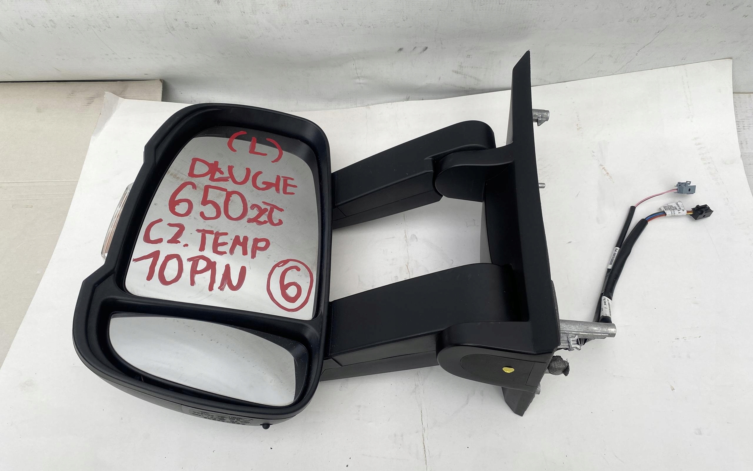 DUCATO BOXER JUMPER 14- mirror left DLUGIE 10 PIN sensor TEMP ~42cm