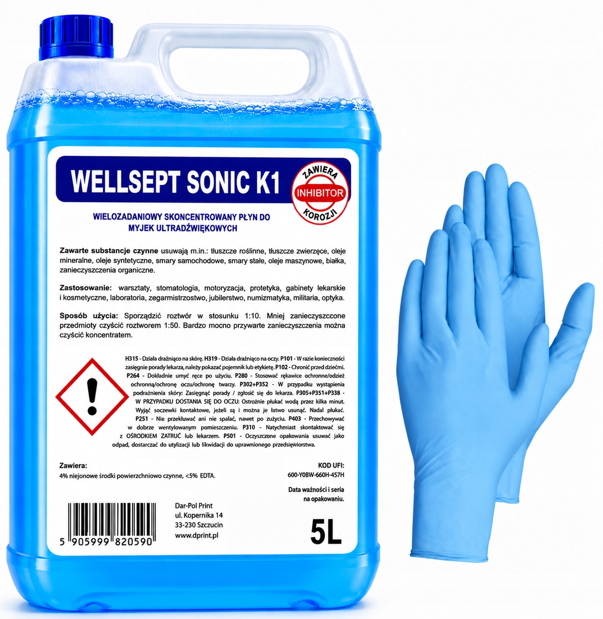 Koncentrat płyn do myjek myjki ultradźwiękowej 5l Ultra Sonic