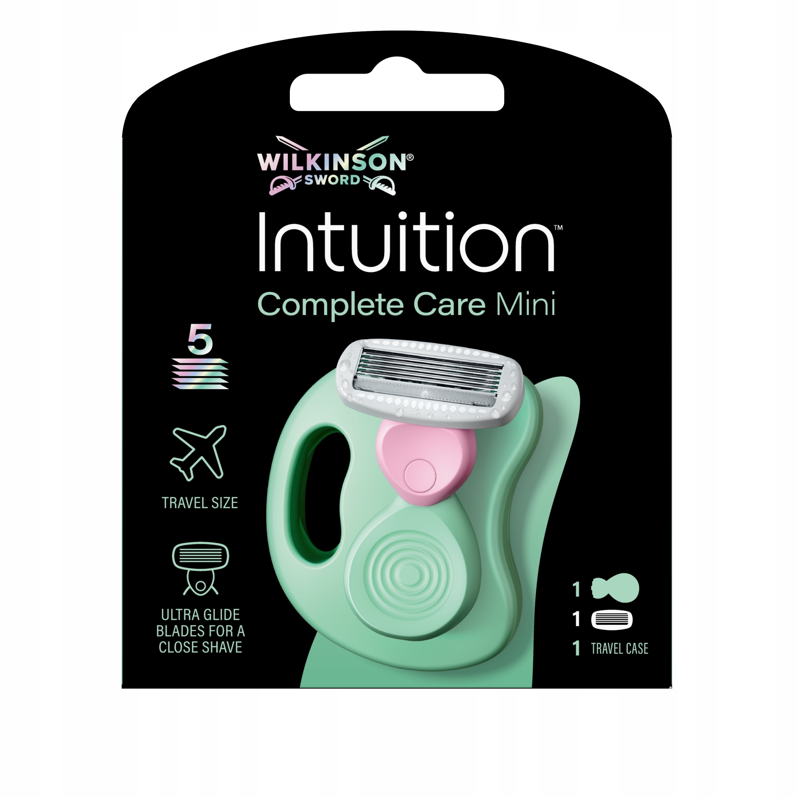 Wilkinson Sword Intuition Complete Care Mini Travel, maszynka wkład etui