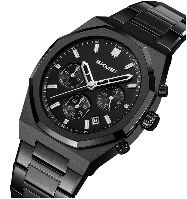 Pánské hodinky Skmei skm.126821h.mn ocelový náramek chronograf datumovka