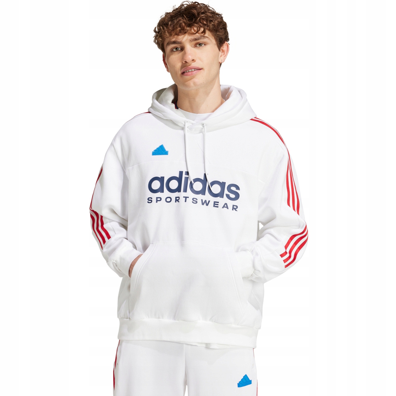 Pánská mikina adidas House of Tiro Nations Pack bílá IY4528 vel. S