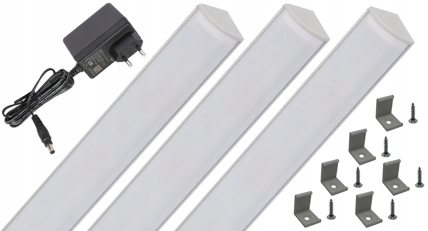 Nábytková lišta rohová Led kuchyňská skříňka 3x150 cm