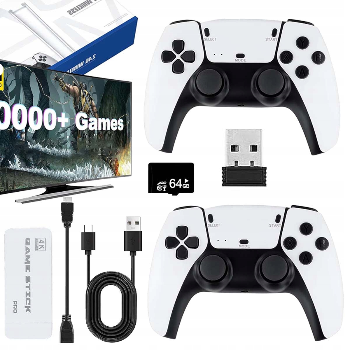 Televizní Hra Retro Mini Konzole 20000 Videohry Emulátor 2 Pady Hdmi