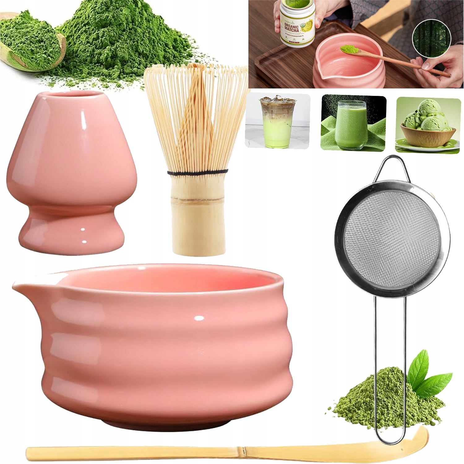 Levně Nástroje Na Výrobu Matchy, Krabička Matcha, Šlehací Metla Na Čaj