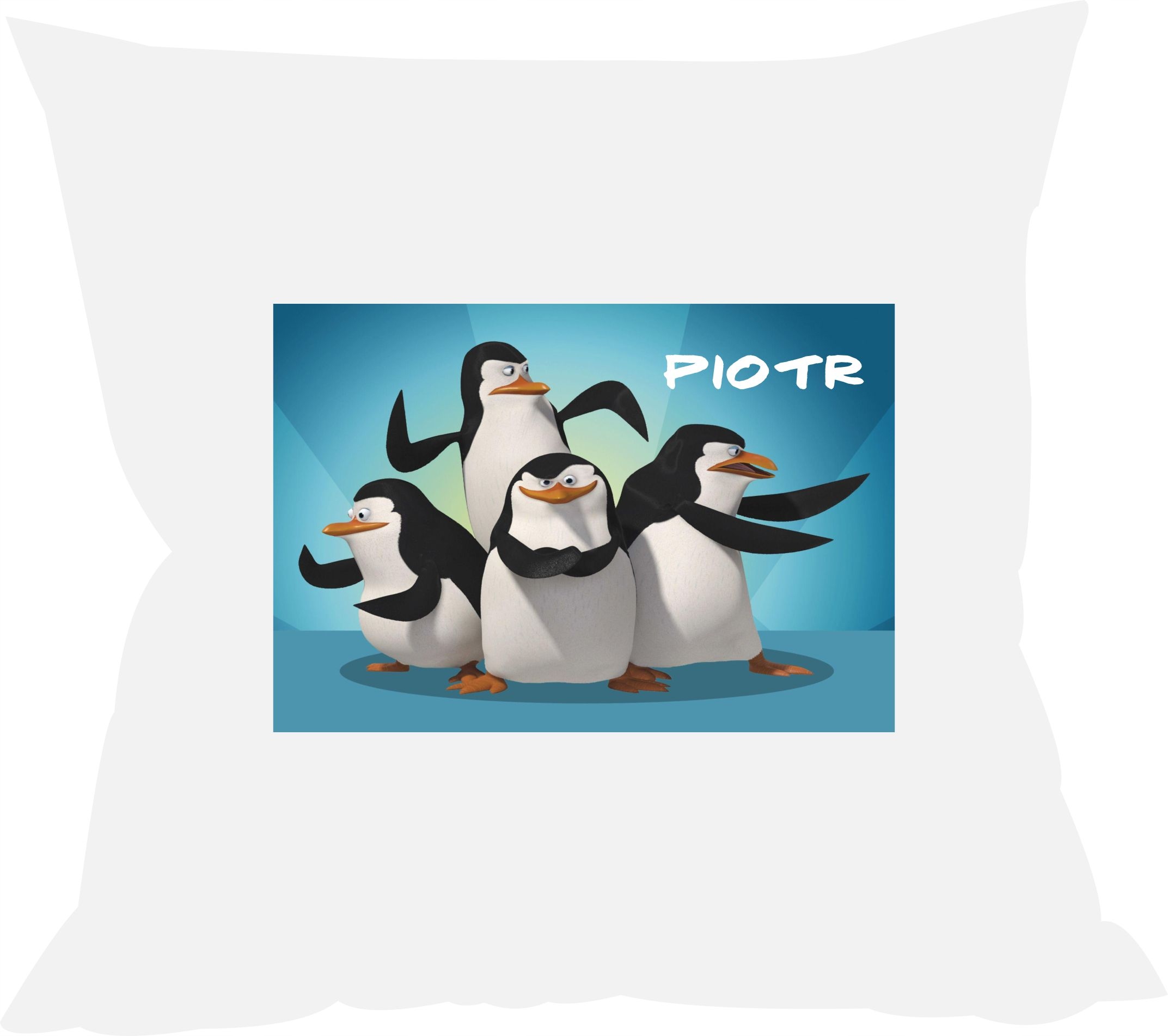 

Poduszka Pingwiny Z Madagaskaru z imieniem Wybór