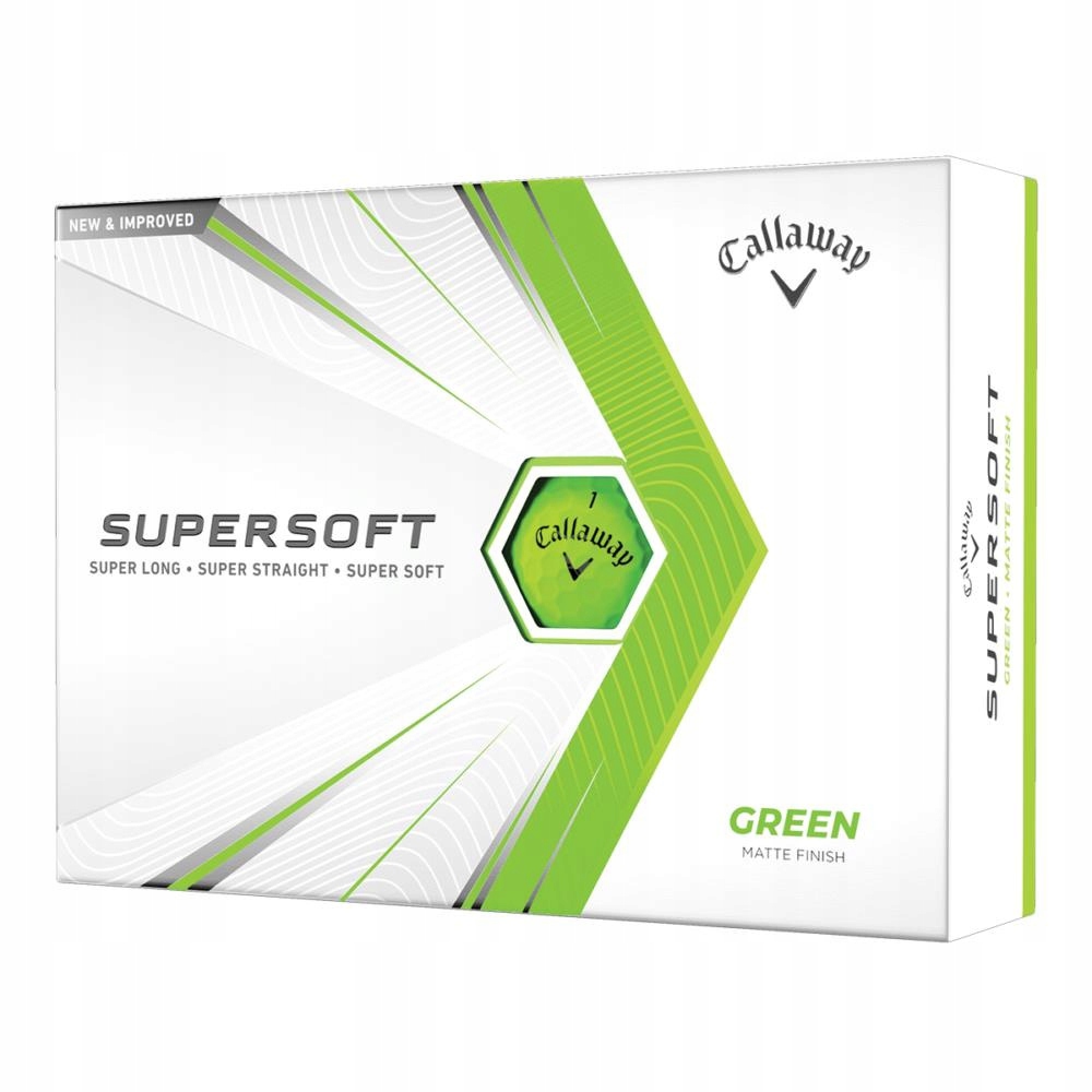 Golfové míčky Callaway Supersoft 2023 (světle zelený mat, 12 ks)