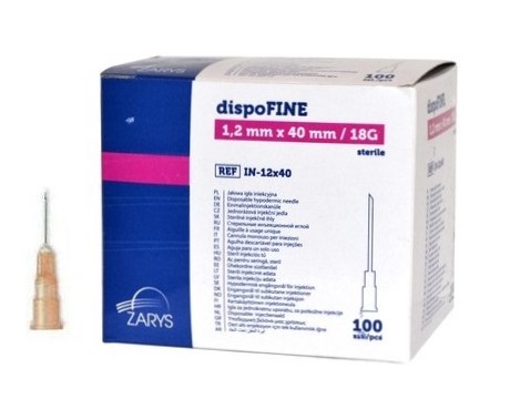 

DispoFine Igły Iniekcyjne 0,45x12 100szt