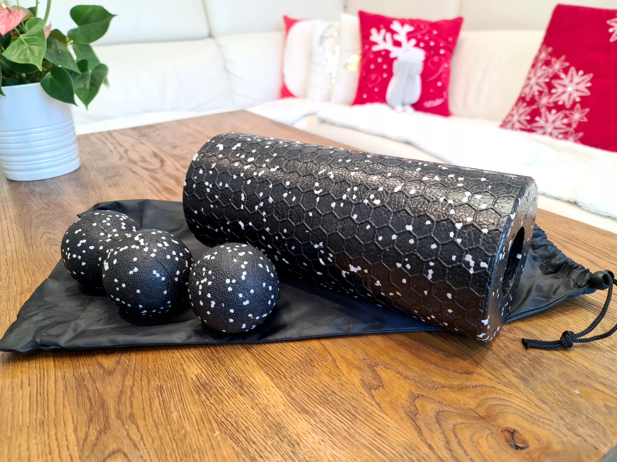 ZESTAW ROLLER WAŁEK DO MASAŻU PIŁKA DUOBALL 3W1 Model ZESTAW ROLLER WAŁEK DO MASAŻU