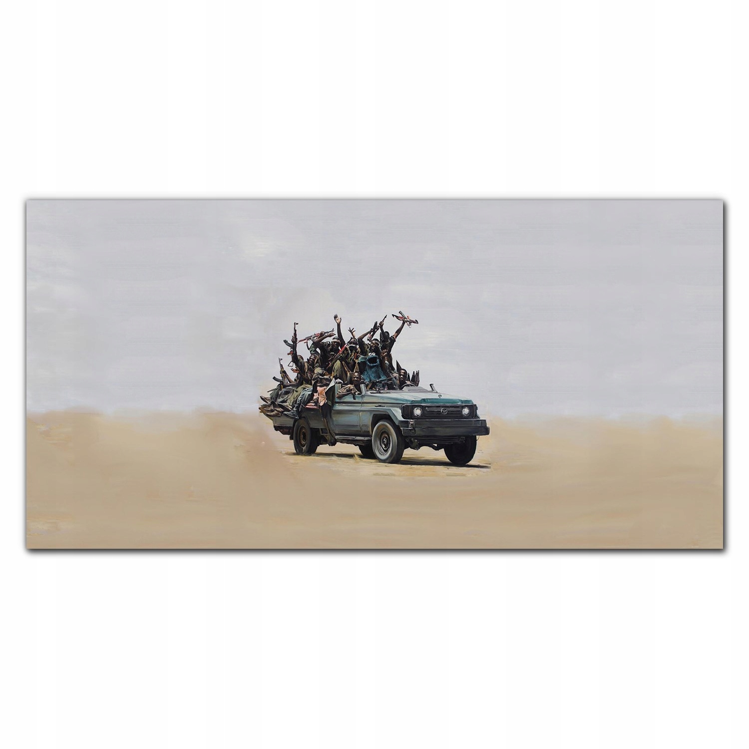 

Fotoobraz nowoczesny 120x60 Banksy wielokolorowy