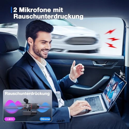 EMEET Kamera 4K UHD z Osłoną Obiektywu i Podwójnym Mikrofonem USB — miniatura 5