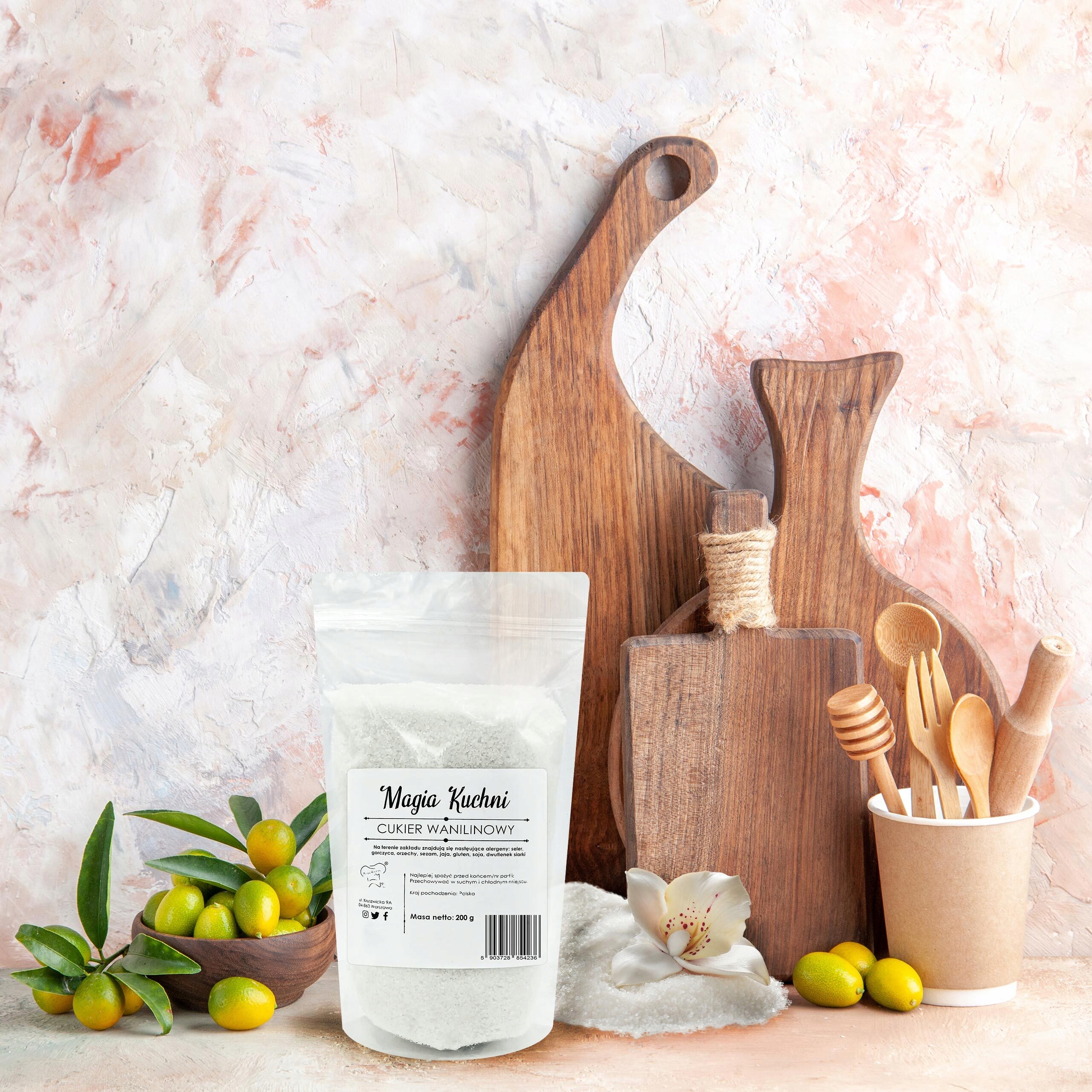 CUKIER wanilinowy 200g AROMATYCZNY TOP Jakość Waga 0.2 kg