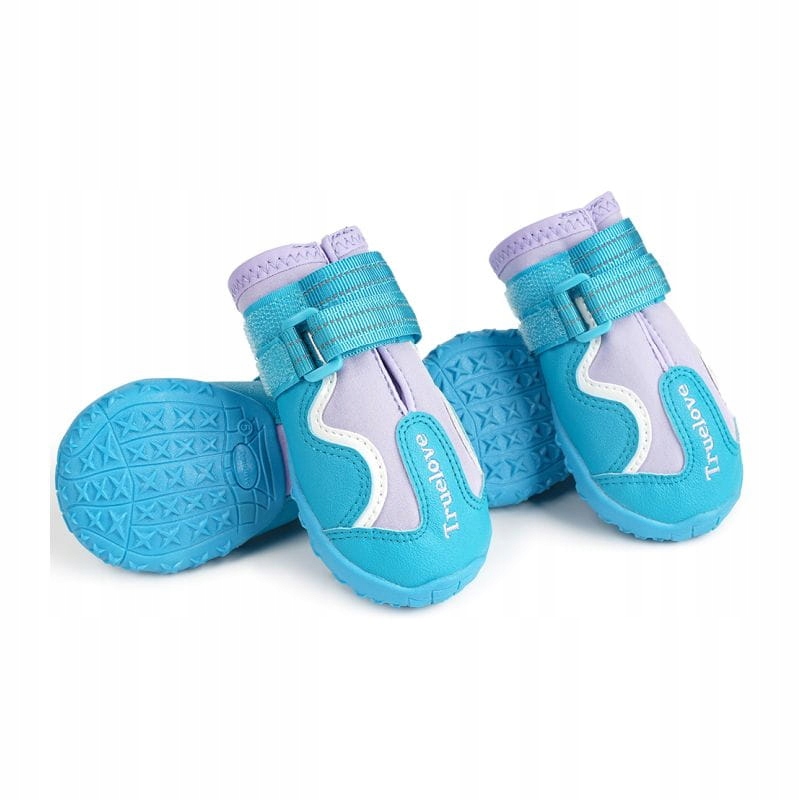 Levně Boty pro psa profesionální Truelove Seasons modré 4ks 1 (xxs) 3,5cm