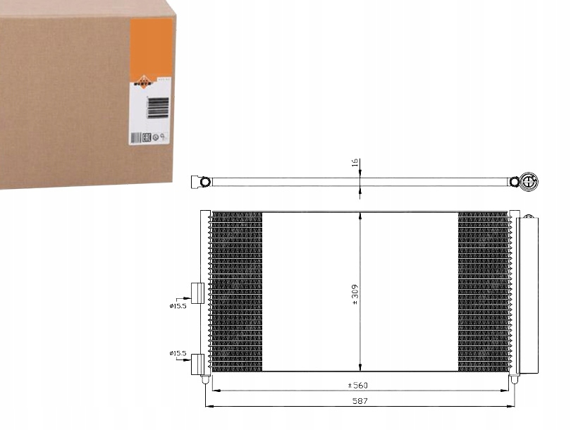 NRF35500 Kondenzátor Klimatizace Fiat Punto/doblo 9 Asistent řidiče #33