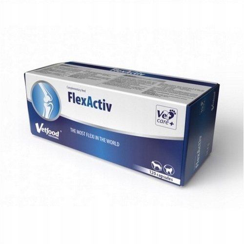 FlexActiv 120 kapsułek na stawy dla psa i kota Vetfood