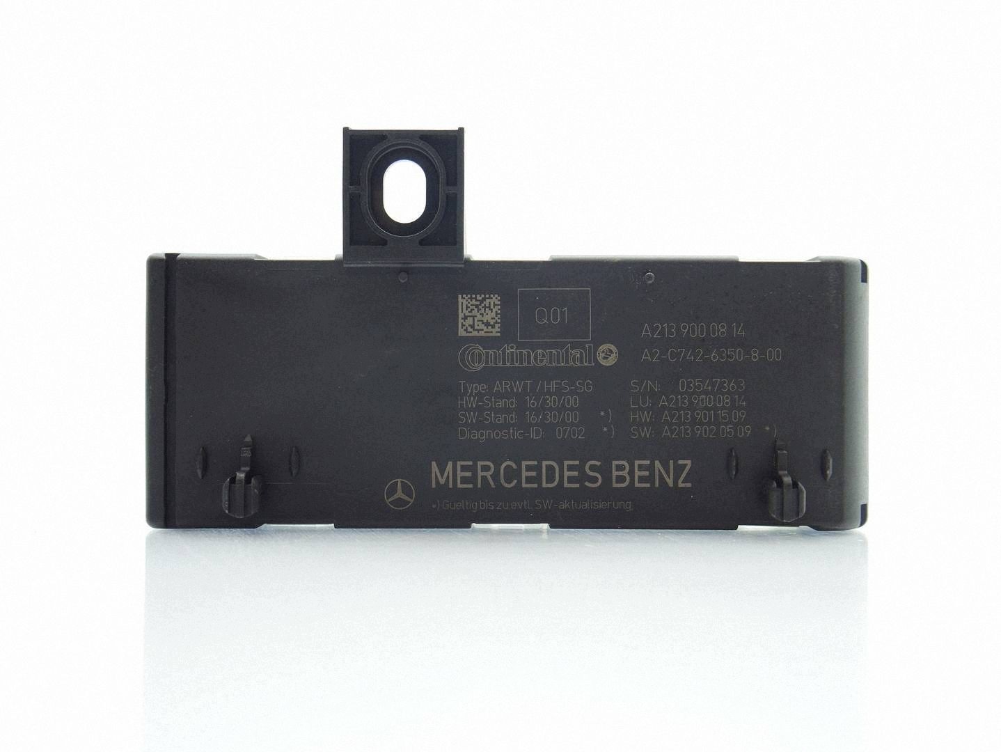 module control unit bonnet boot MERCEDES E W213 A2139000814