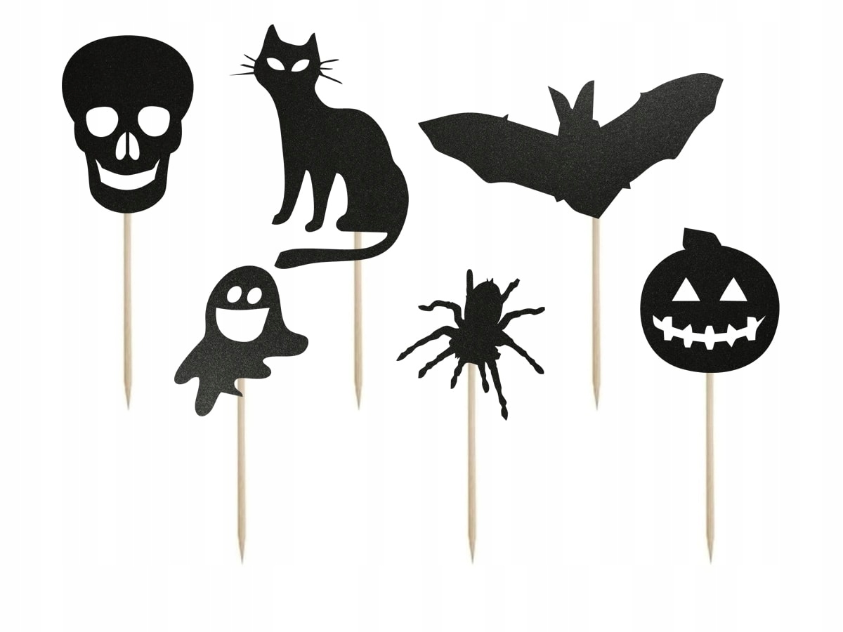 

Pikery na muffiny ciasto na Halloween 6 szt