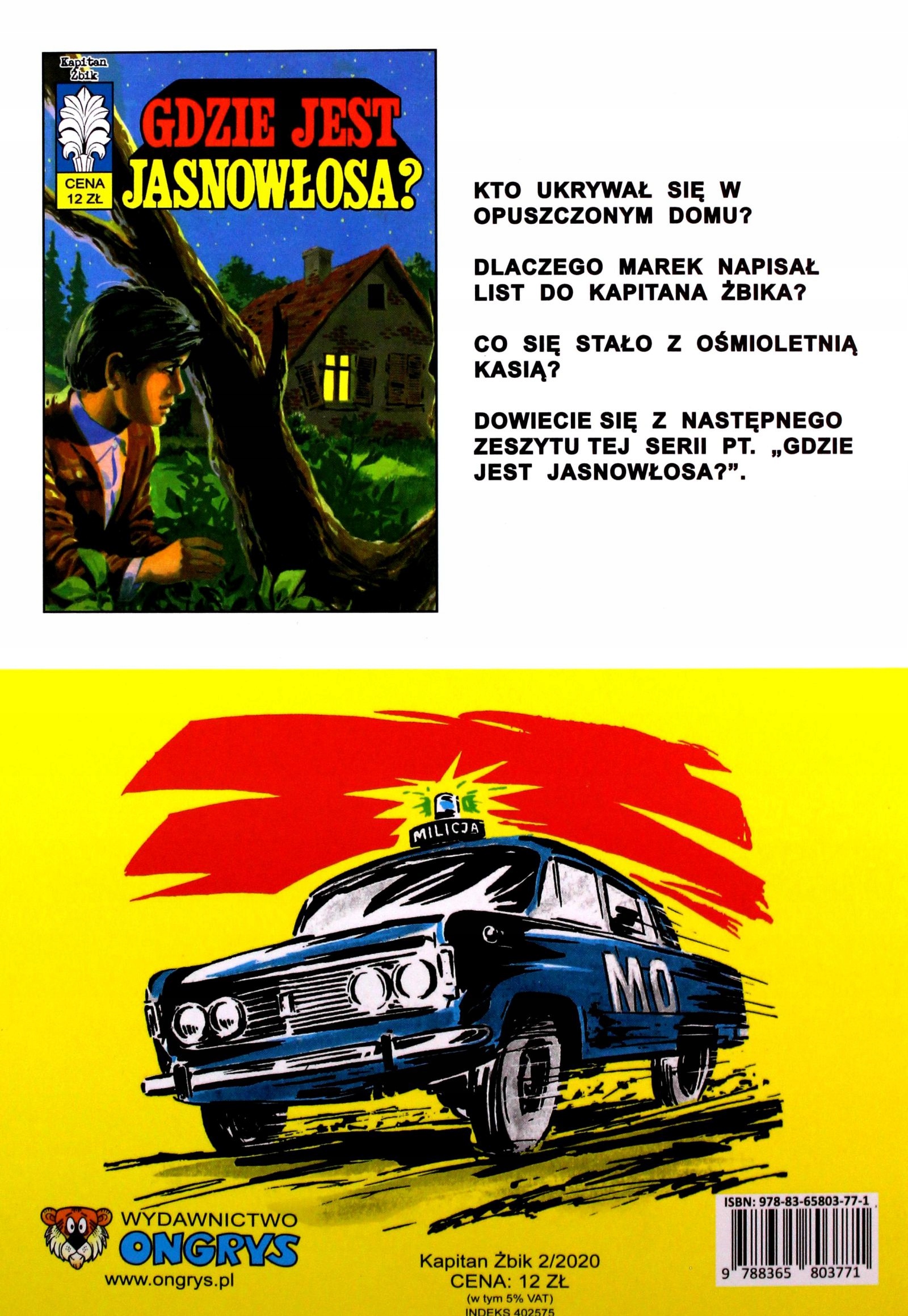 KAPITAN ŻBIK (36) - Kryptonim Walizka - Zbigniew Gabiński [KOMIKS] Stan opakowania oryginalne