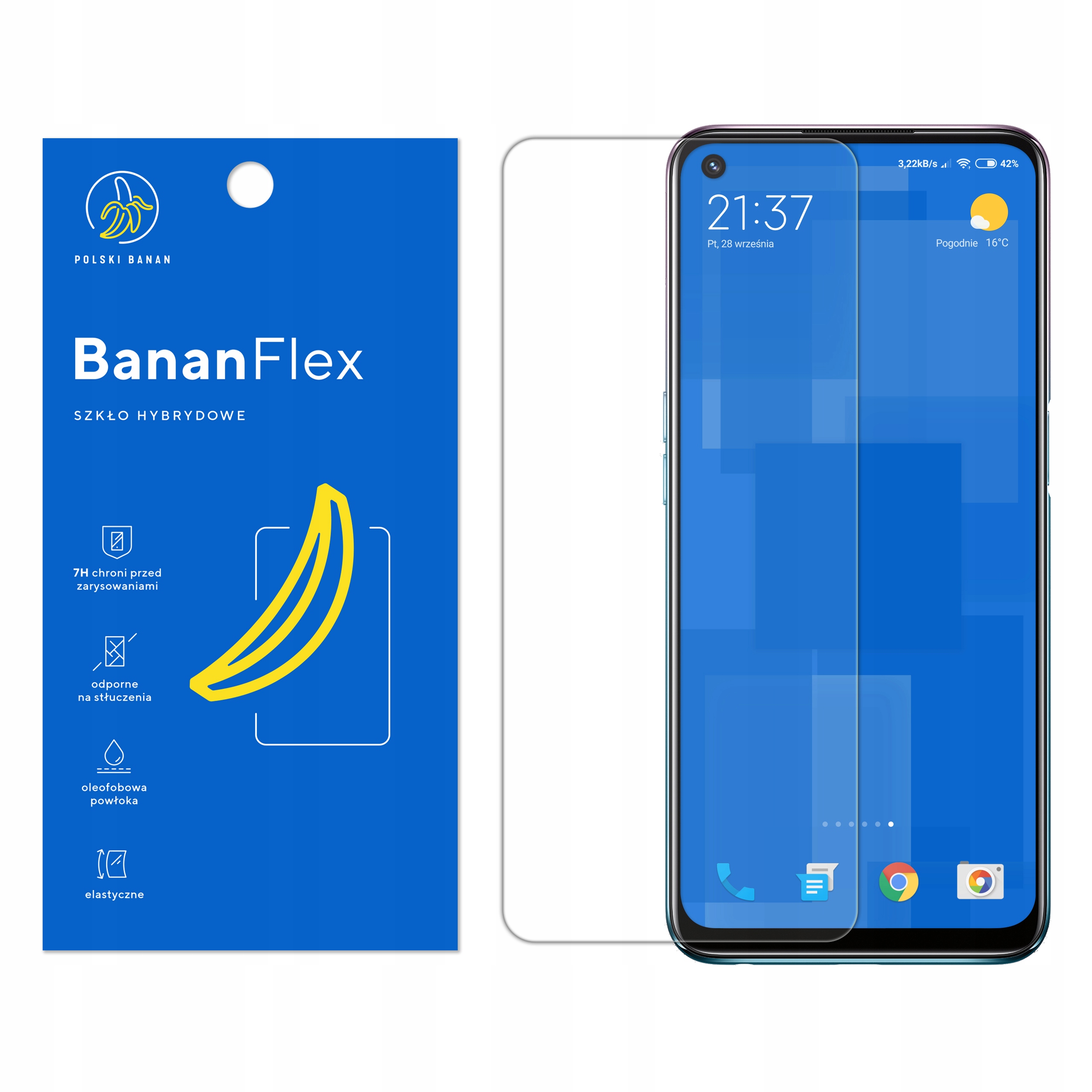 

Szkło Hybrydowe 7H do Oppo A54 5G A74 5G