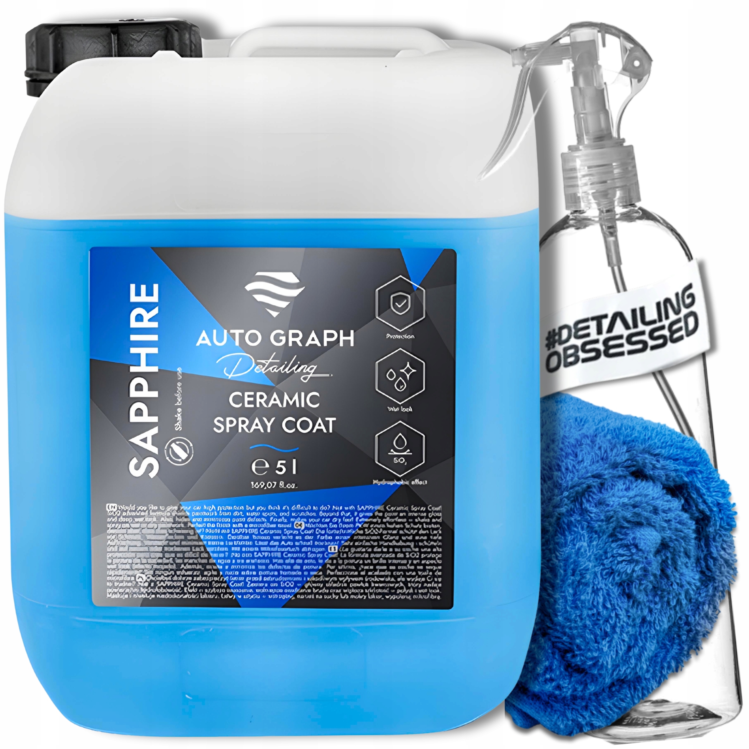 Auto Graph Sapphire Ceramic Coat 5L SiO2 maskuje nedokonalosti laku