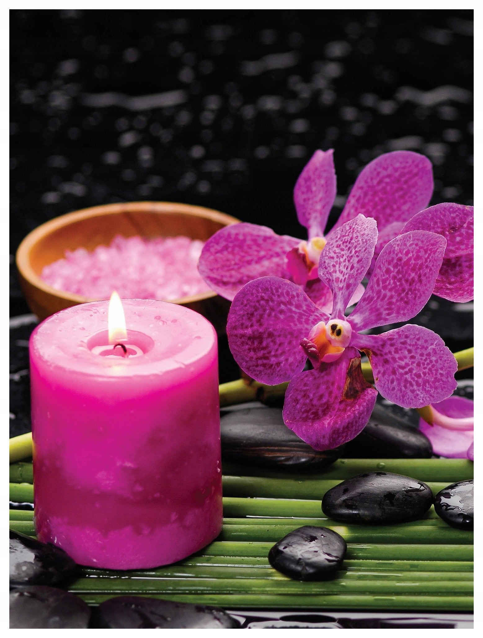 Vliesová fototapeta Orchideje Relax Harmonie do obývacího pokoje 206x275 lepidlo