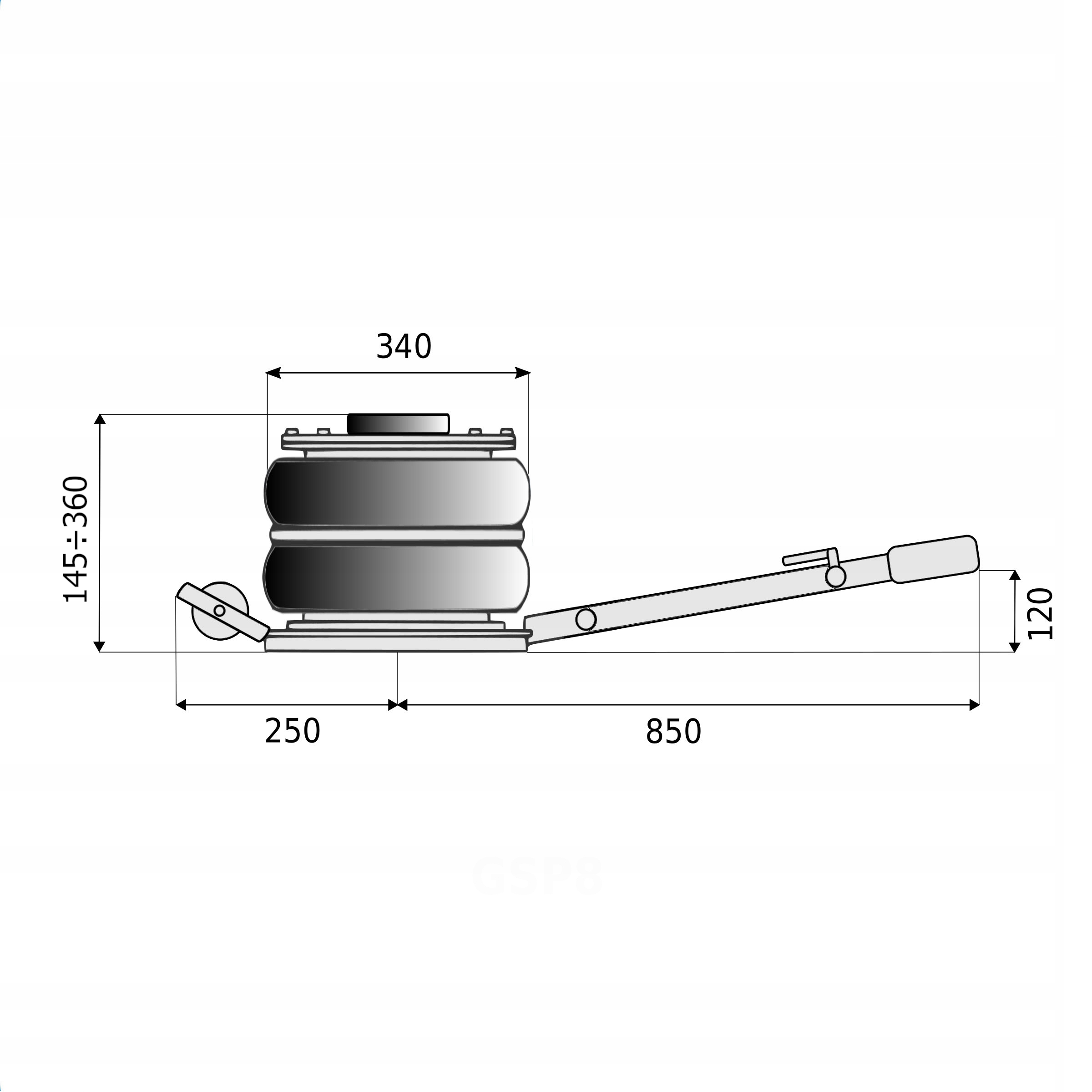 ВОЗДУШНЫЙ ПОДЪЕМНИК СНЕГОВИК ПОДУШКИ 8Т СТИКС