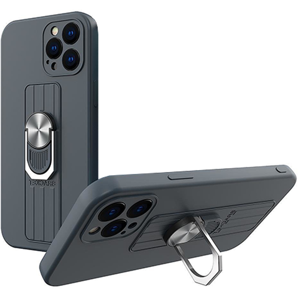 Ring Case silikonowe etui z uchwytem na palec i podstawką do Xiaomi Poco