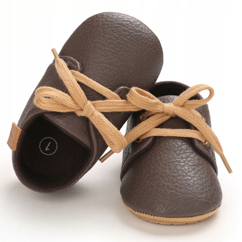 BUCIKI buty na chrzest sesję eleganckie NIEMOWLĘCE NIECHODKI 18 | 11cm 0-6m