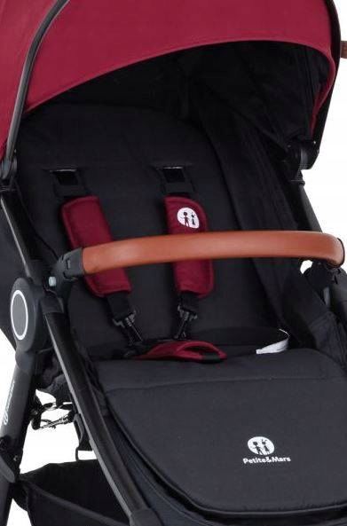 PETITE&MARS Budka daszek do Street+ Deep Ruby Waga produktu z opakowaniem jednostkowym 8 kg