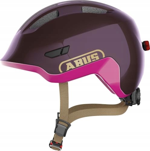 Kask rowerowy Abus Smiley 3.0 Ace Led M 50-55 cm fioletowy dziecięcy